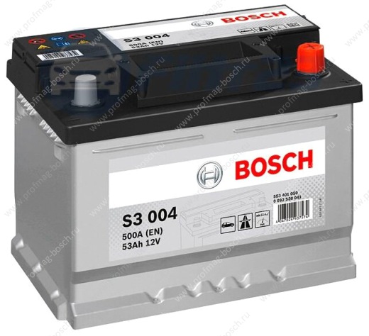 Автомобильный аккумулятор Bosch S3 004 (0 092 S30 041) Автомобильный аккумулятор Bosch S3 004 (0 092 S30 041)