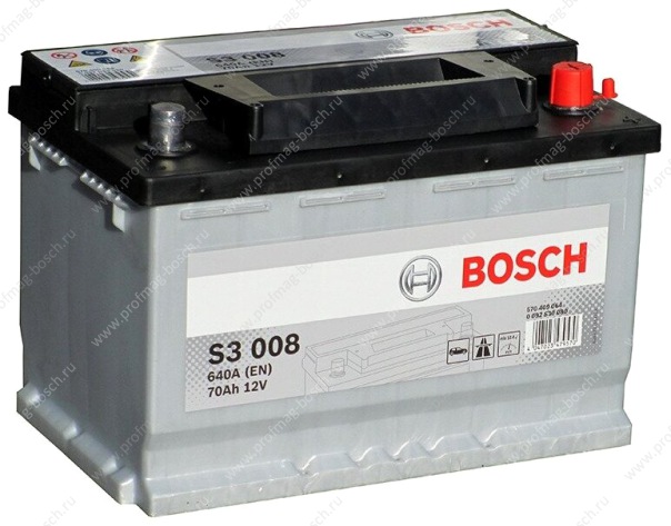 Автомобильный аккумулятор Bosch S3 008 (0 092 S30 080) Автомобильный аккумулятор Bosch S3 008 (0 092 S30 080)