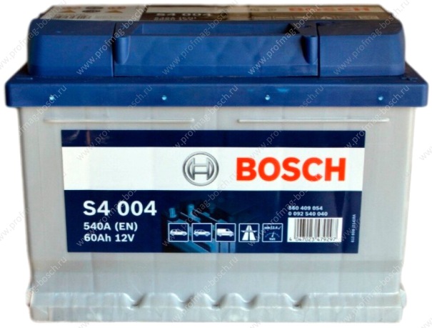 Автомобильный аккумулятор Bosch S4 004 (0 092 S40 040) Автомобильный аккумулятор Bosch S4 004 (0 092 S40 040)