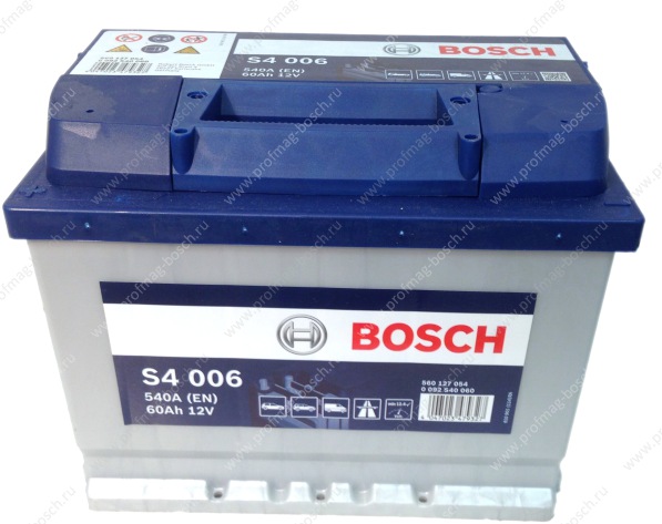Автомобильный аккумулятор Bosch S4 006 (0 092 S40 060) Автомобильный аккумулятор Bosch S4 006 (0 092 S40 060)
