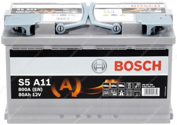 Автомобильный аккумулятор Bosch S5 A11 AGM (0 092 S5A 110) Автомобильный аккумулятор Bosch S5 A11 AGM (0 092 S5A 110)