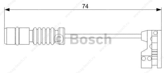 Датчик износа тормозных колодок Bosch 1987473008 Датчик износа тормозных колодок Bosch 1987473008