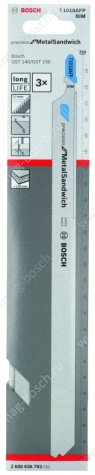 Полотно для лобзика (3шт) T 1018 AFP PrecSandwich Bosch 2608636793 Полотно для лобзика (3шт) T 1018 AFP PrecSandwich Bosch 2608636793