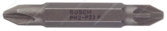 Бита двусторонняя Bosch PH2-PZ2 45 мм