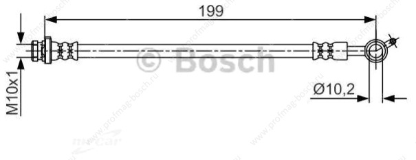 Bosch 1987481699 Шланг тормозной