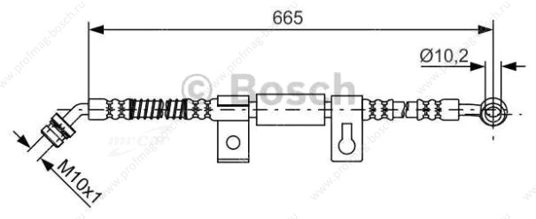 Bosch 1987481791 тормозной шланг