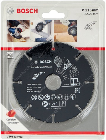 Диск отрезной Bosch Multi Wheel 2608623012