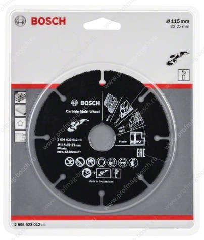 Диск отрезной Bosch Multi Wheel 2608623012