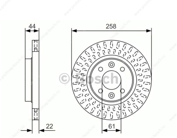 Диск тормозной Bosch 0986479A86