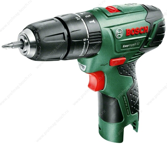 Дрель-шуруповерт EasyImpact 12, Bosch, 06039B6105