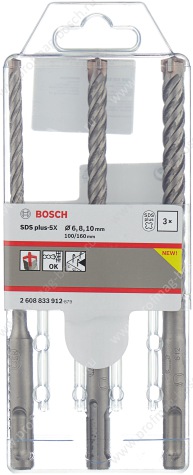 Набор SDS-plus Bosch 2608833912