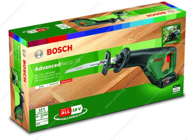 Пила Bosch AdvancedRecip 18
