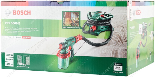 Сетевой краскопульт Bosch PFS 5000 E