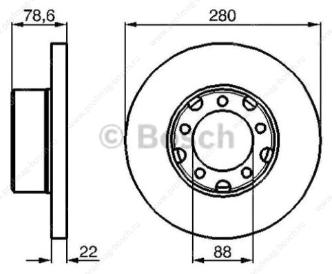 Тормозной диск Bosch 0 986 478 529
