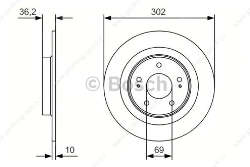 Тормозной диск Bosch 0 986 479 B04